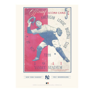 New York Yankees 12" x 16" 1941 Program Cover Art Print