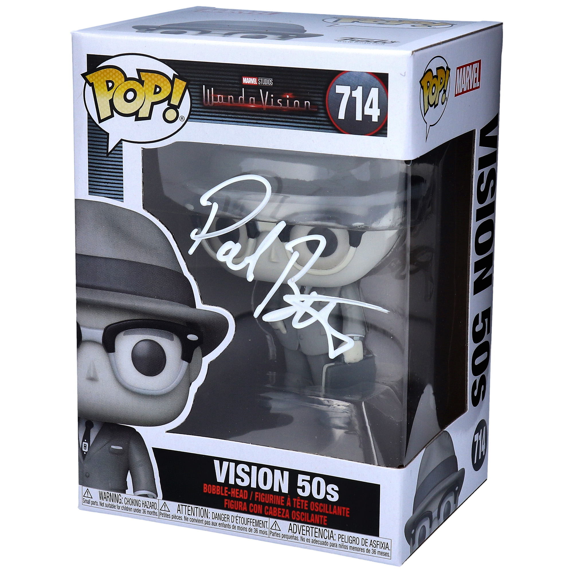 Paul Bettany Marvel Autographed Vision #714 Funko Pop! - Image 4