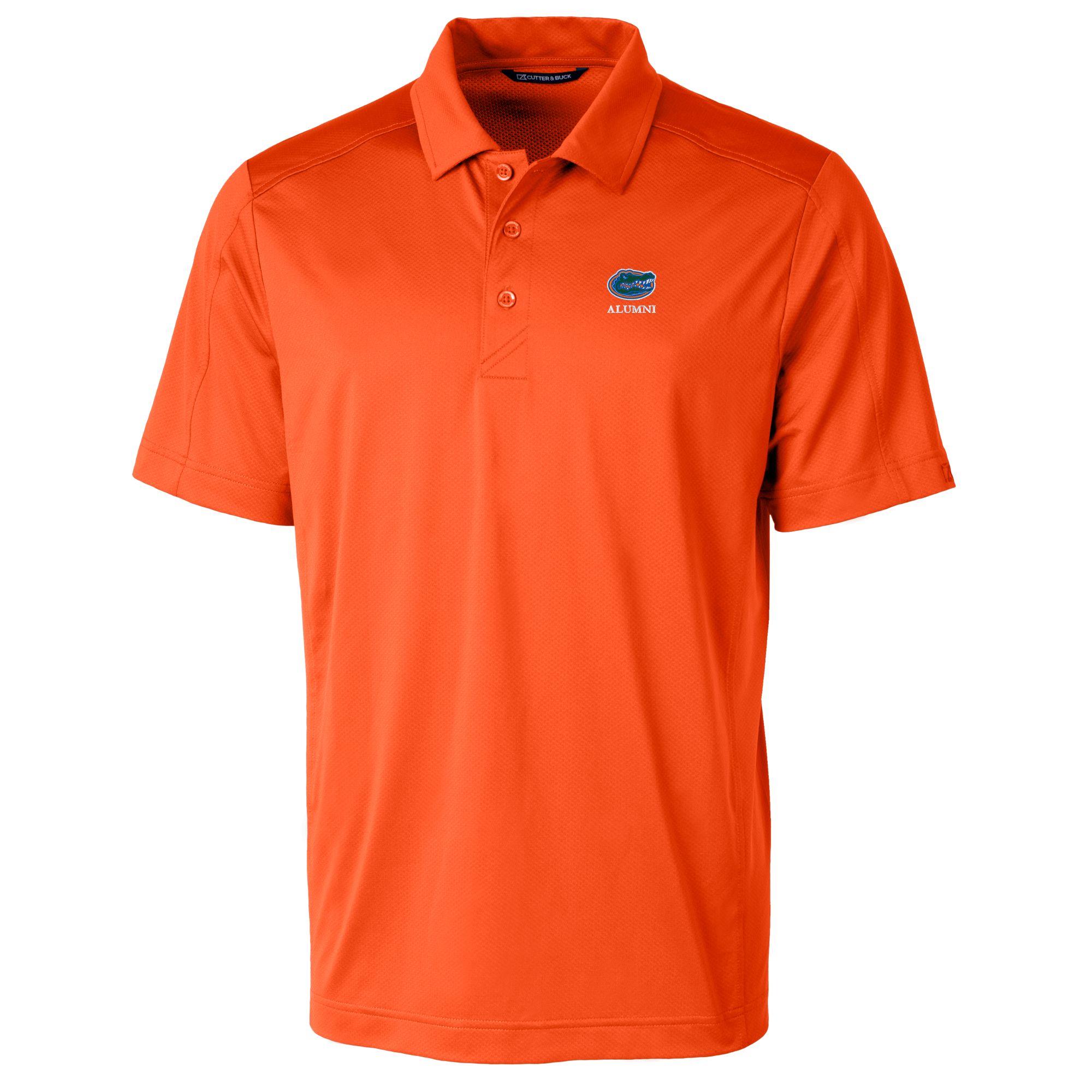 Men's Cutter & Buck Orange Florida Gators Alumni Logo Prospect Textured Stretch Polo - Image 3