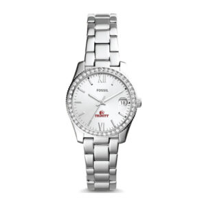 Women's Fossil  Silver Trinity Tigers Scarlette Mini Three-Hand Date Watch