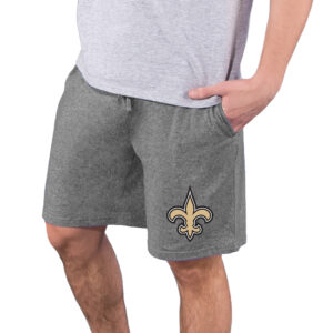Men's Concepts Sport  Charcoal New Orleans Saints Quest Knit Jam Shorts