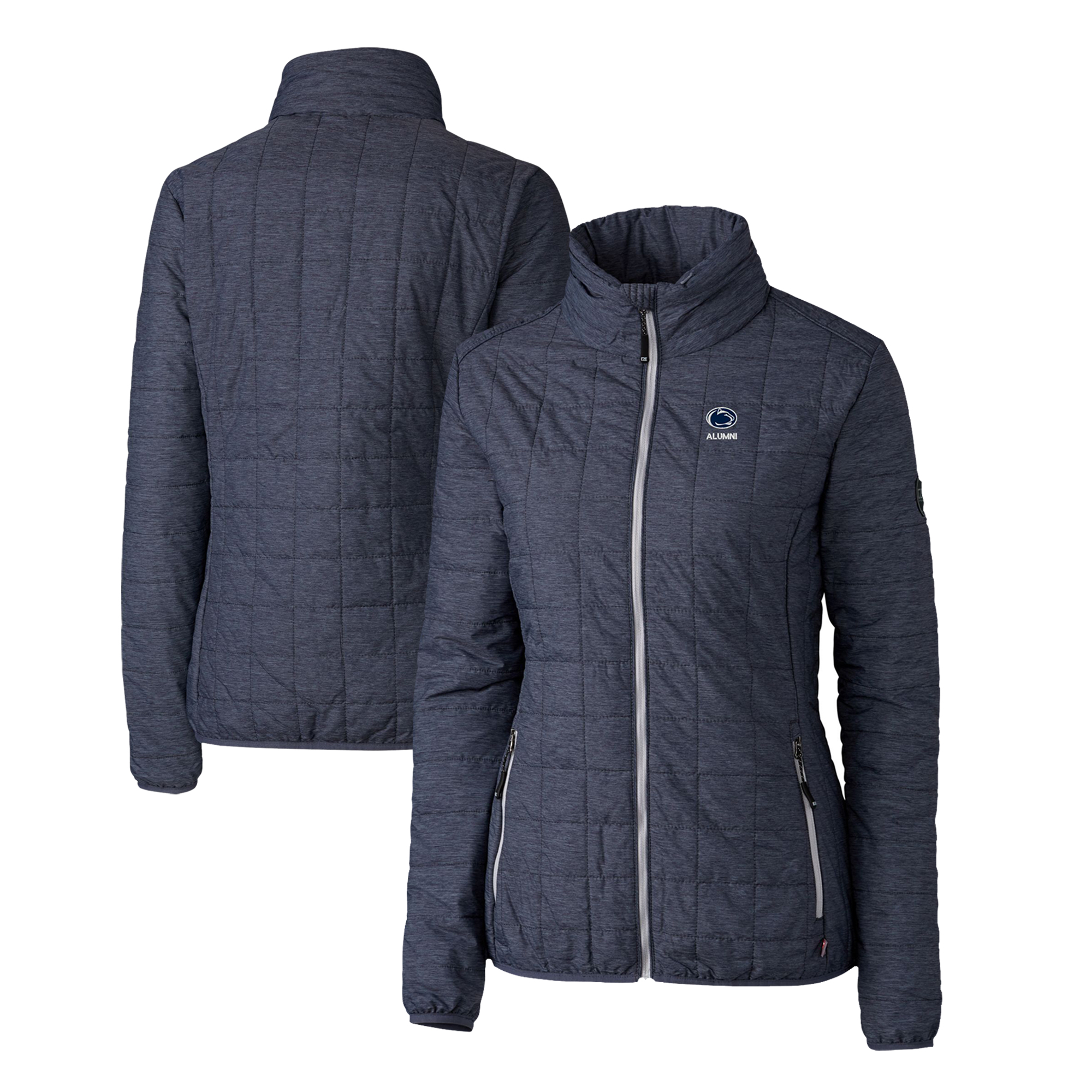 Women's Cutter & Buck Navy Penn State Nittany Lions Alumni Rainier PrimaLoft Eco Insulated Full-Zip Puffer Jacket - Image 5