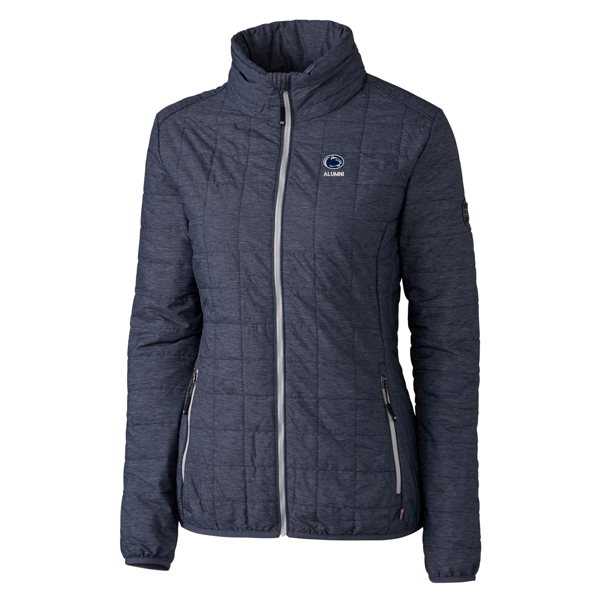 Women's Cutter & Buck Navy Penn State Nittany Lions Alumni Rainier PrimaLoft Eco Insulated Full-Zip Puffer Jacket - Image 3