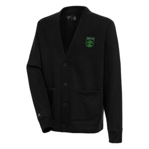 Men's Antigua Black Austin FC Victory Cardigan