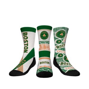 Youth Rock Em Socks  Boston Celtics 2023/24 City Edition Three-Pack Crew Socks Set
