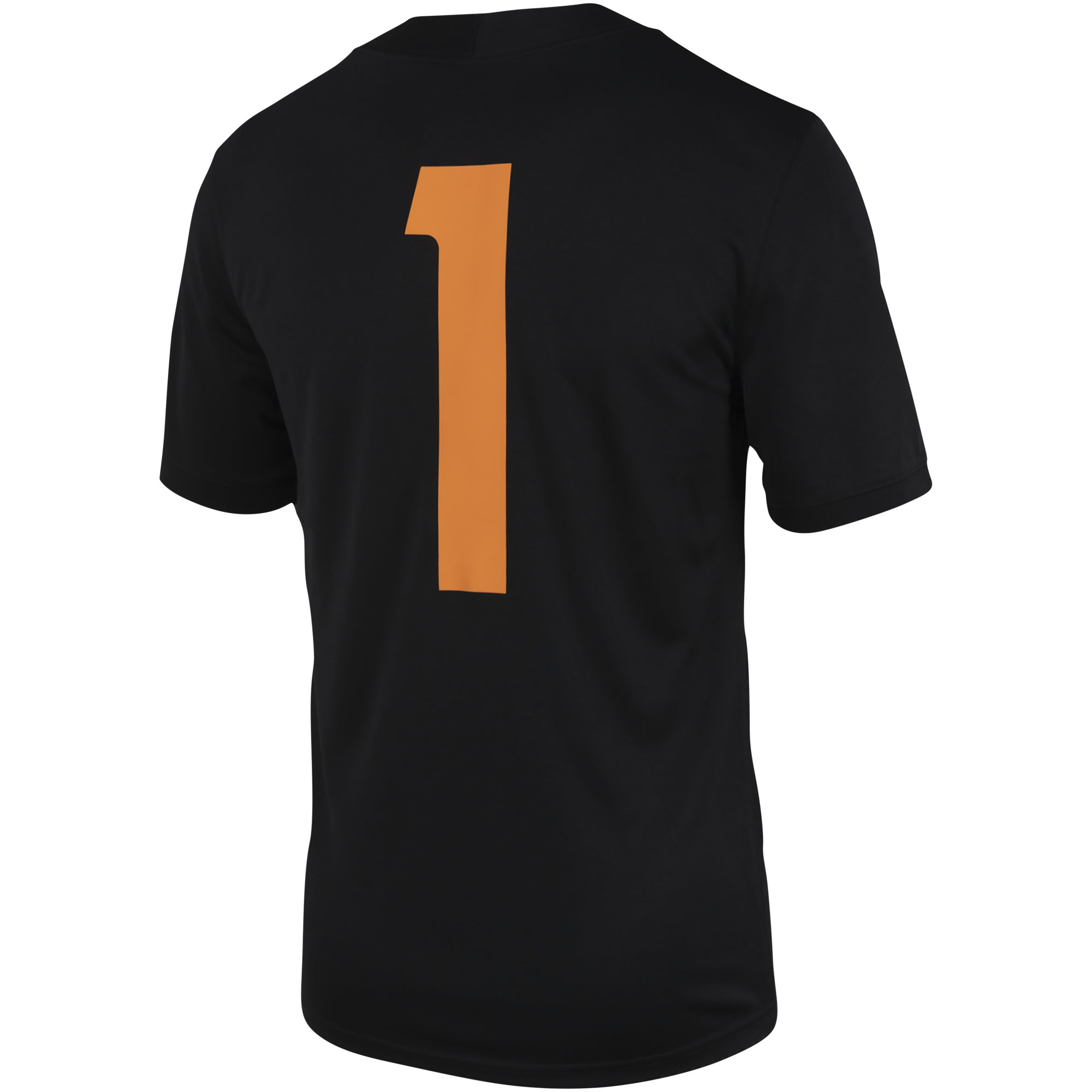 Men's Nike #1 Black Tennessee Volunteers Dark Mode Game Jersey - Image 4
