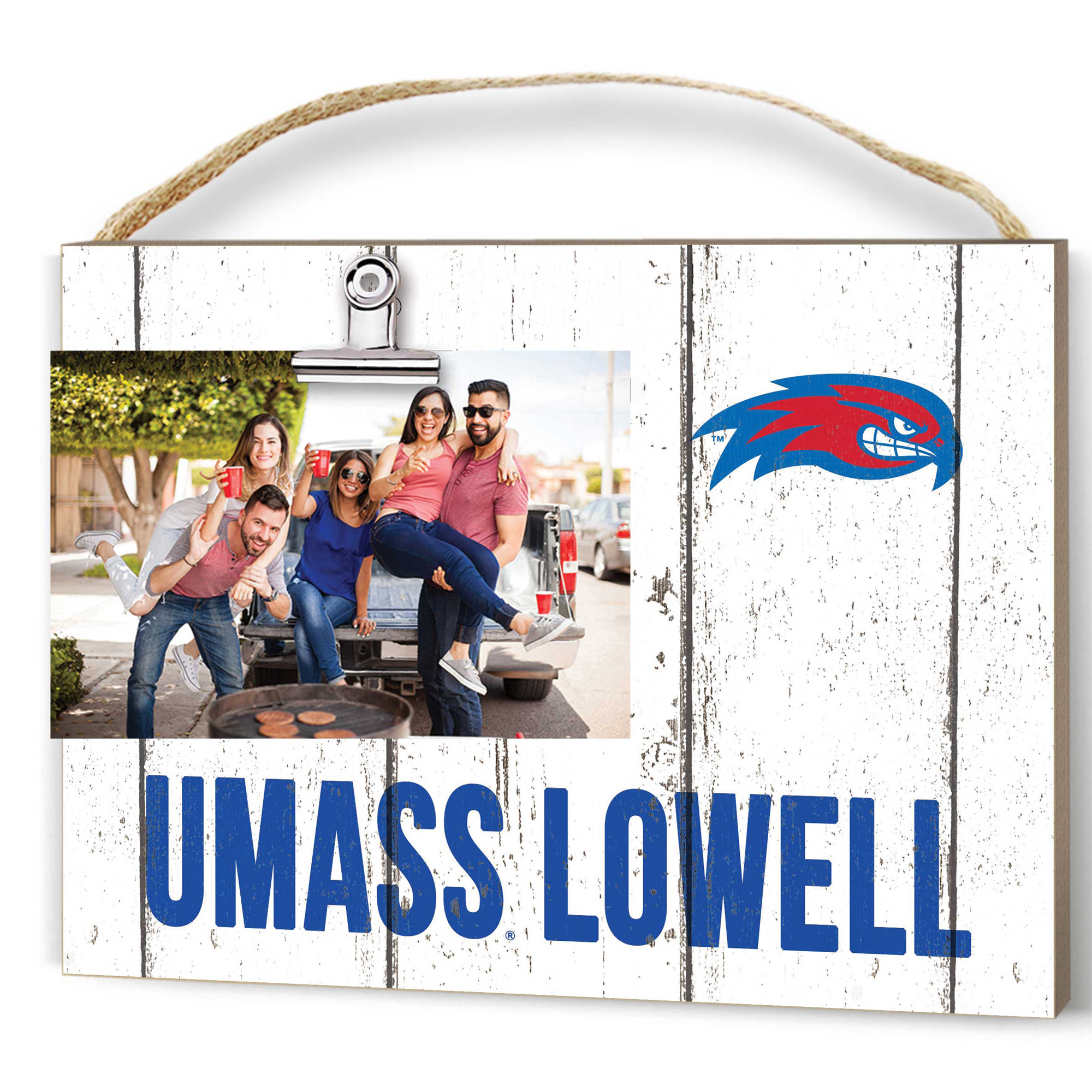 UMass Lowell River Hawks 8" x 10" Weathered Clip It Frame