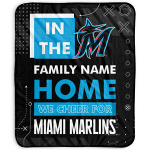 Pegasus Miami Marlins 50" x 60" "We Cheer" Personalized Fleece Blanket