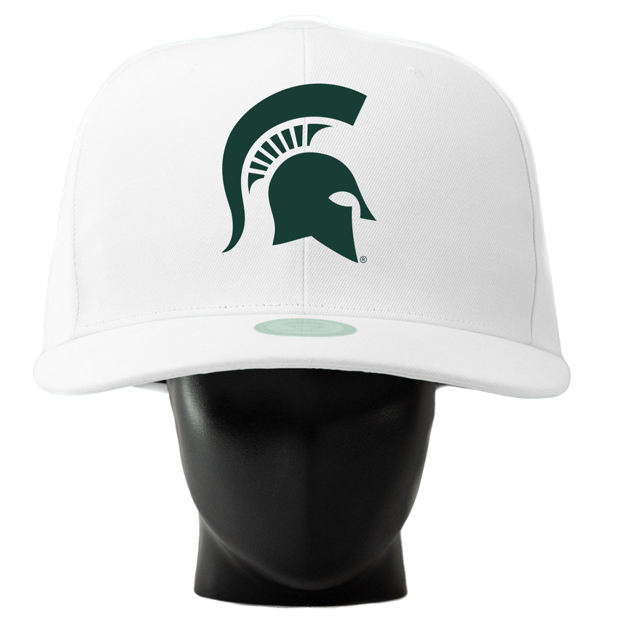 Unisex Noggin Boss White Michigan State Spartans Oversized Hat