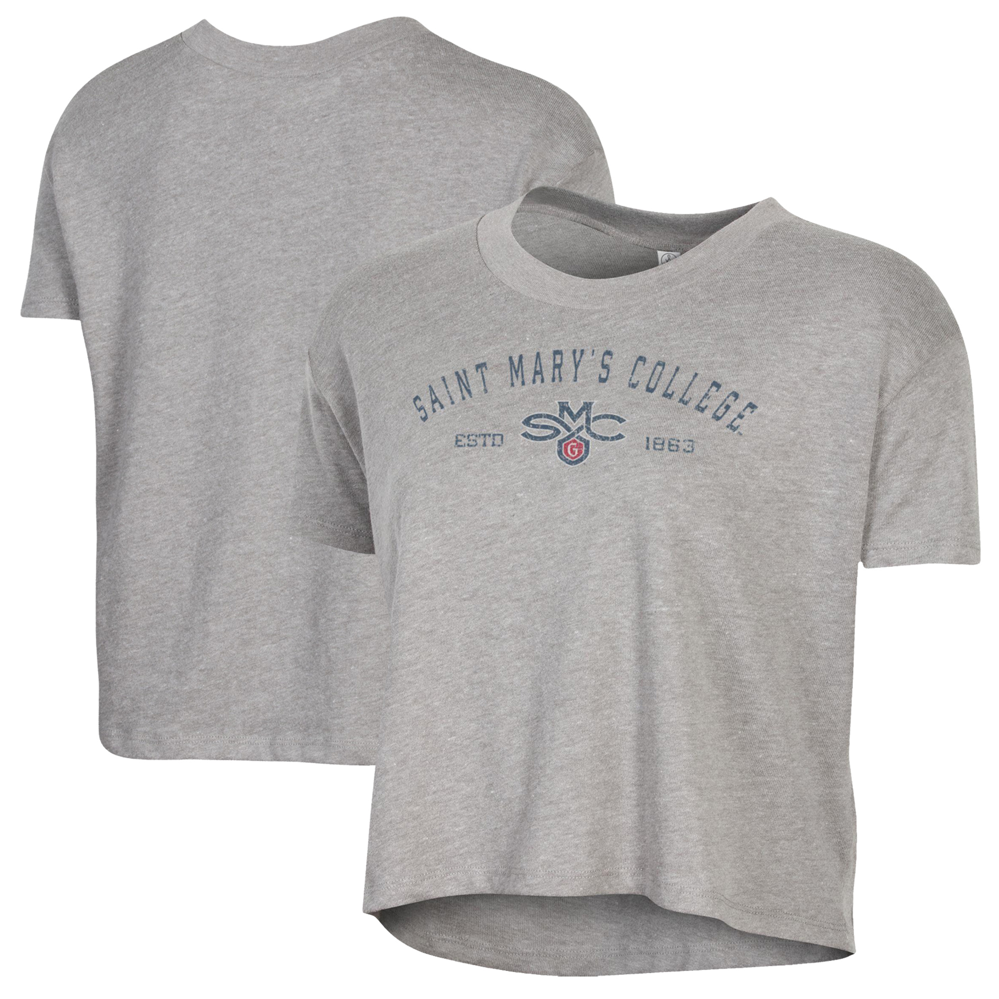 Women's Alternative Apparel Gray Saint Mary's Gaels Retro Jersey Headliner Cropped T-Shirt