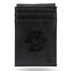 Black Boston College Eagles Personalized Front Pocket Wallet