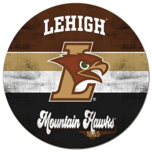 Lehigh Mountain Hawks 20'' x 20'' Retro Logo Circle Sign
