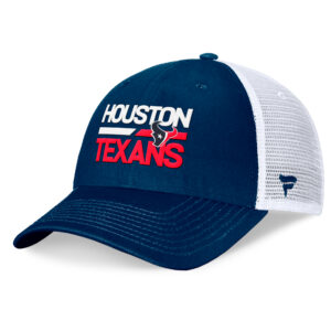 Men's Fanatics Navy/White Houston Texans Upper Trucker Adjustable Hat