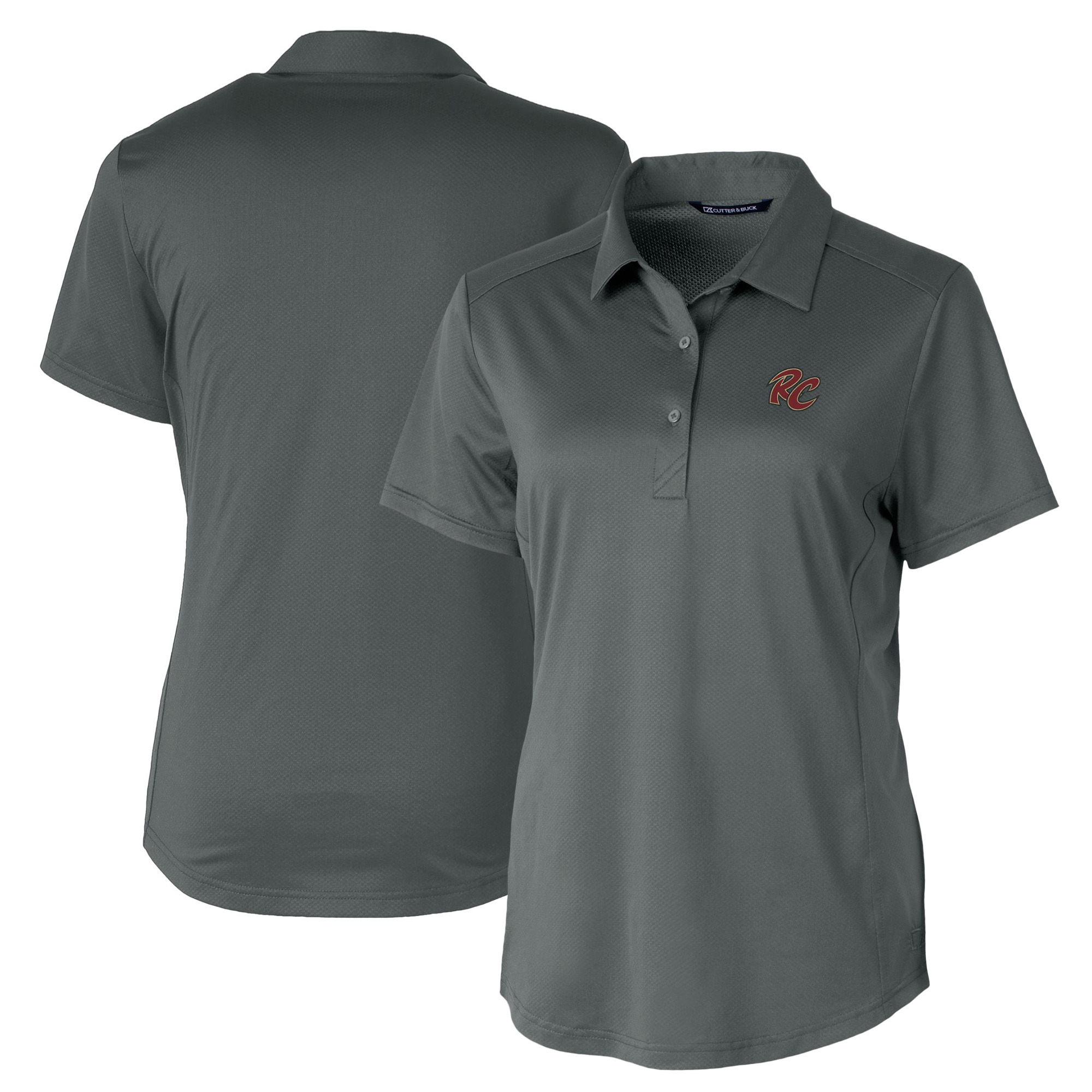 Women's Cutter & Buck Gray Sacramento River Cats Prospect Textured Stretch Polo - Image 5