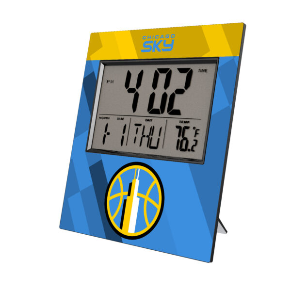Keyscaper Chicago Sky Color Block Digital Desk Clock