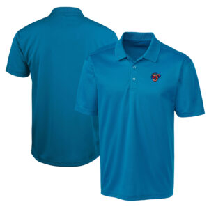 Men's Cutter & Buck  Aqua Jacksonville Jumbo Shrimp  Clique Spin Eco Performance Pique Polo