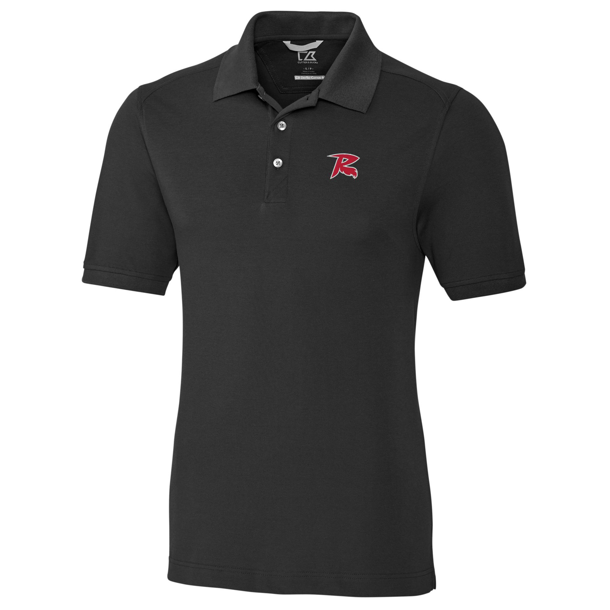 Men's Cutter & Buck Black Richmond Flying Squirrels Big & Tall DryTec Advantage Tri-Blend Pique Polo - Image 6