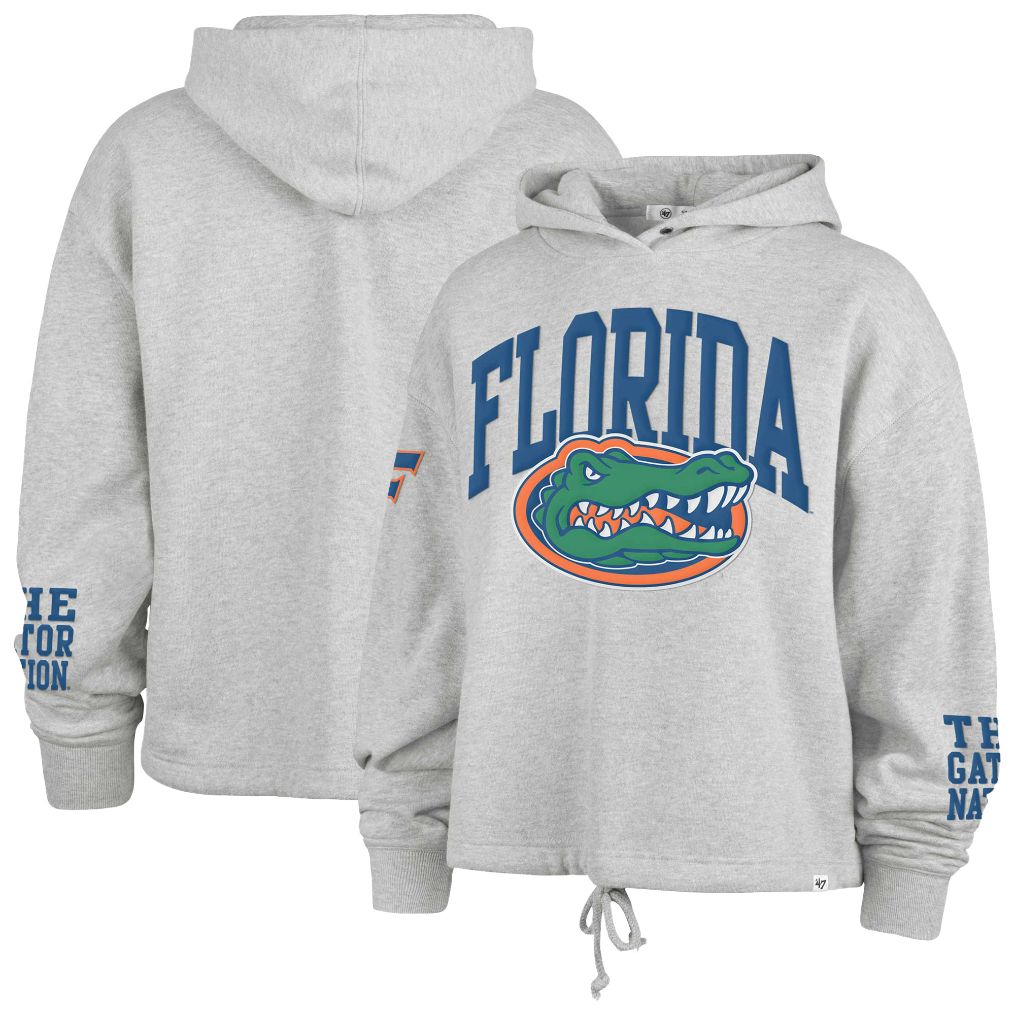 Women's Starter Blue/Orange New York Knicks Fan Girl Satin Raglan Full-Zip Jacket - Image 2