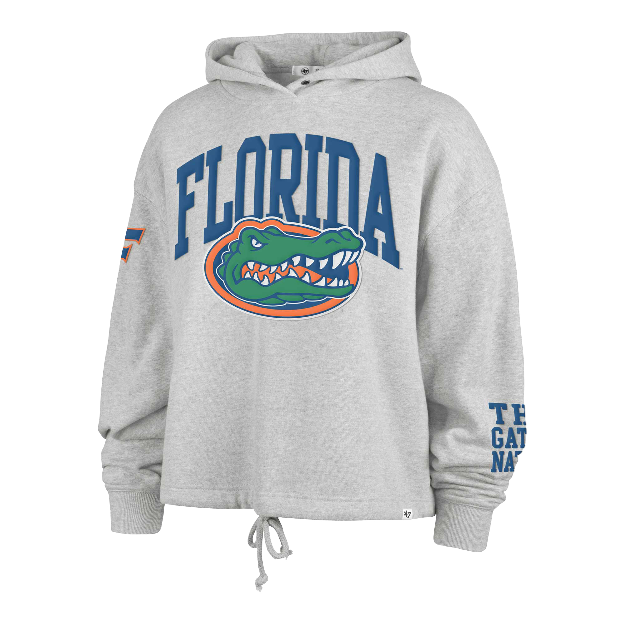 Women's Starter Blue/Orange New York Knicks Fan Girl Satin Raglan Full-Zip Jacket - Image 3