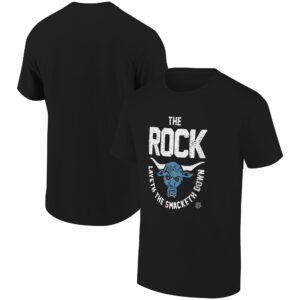 Men's Ripple Junction Black The Rock Layeth The SmackDown Graphic T-Shirt