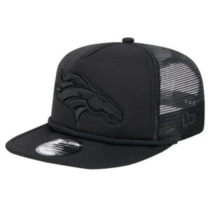 Men's New Era Black Denver Broncos Active Tone Golfer Snapback Hat