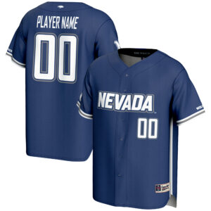 Men's GameDay Greats Navy Nevada Wolf Pack NIL Pick-A-Player Lightweight Baseball Jersey