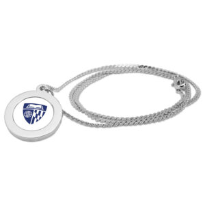 Silver Johns Hopkins Blue Jays Pendant Necklace