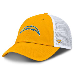 Men's Fanatics Gold/White Los Angeles Chargers Trucker Adjustable Hat