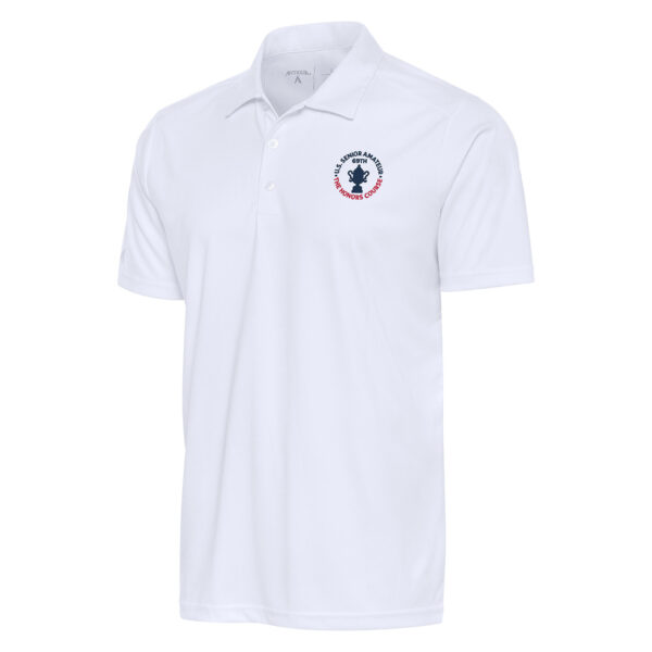 Men's 2024 U.S. Senior Amateur  Antigua White Tribute Polo