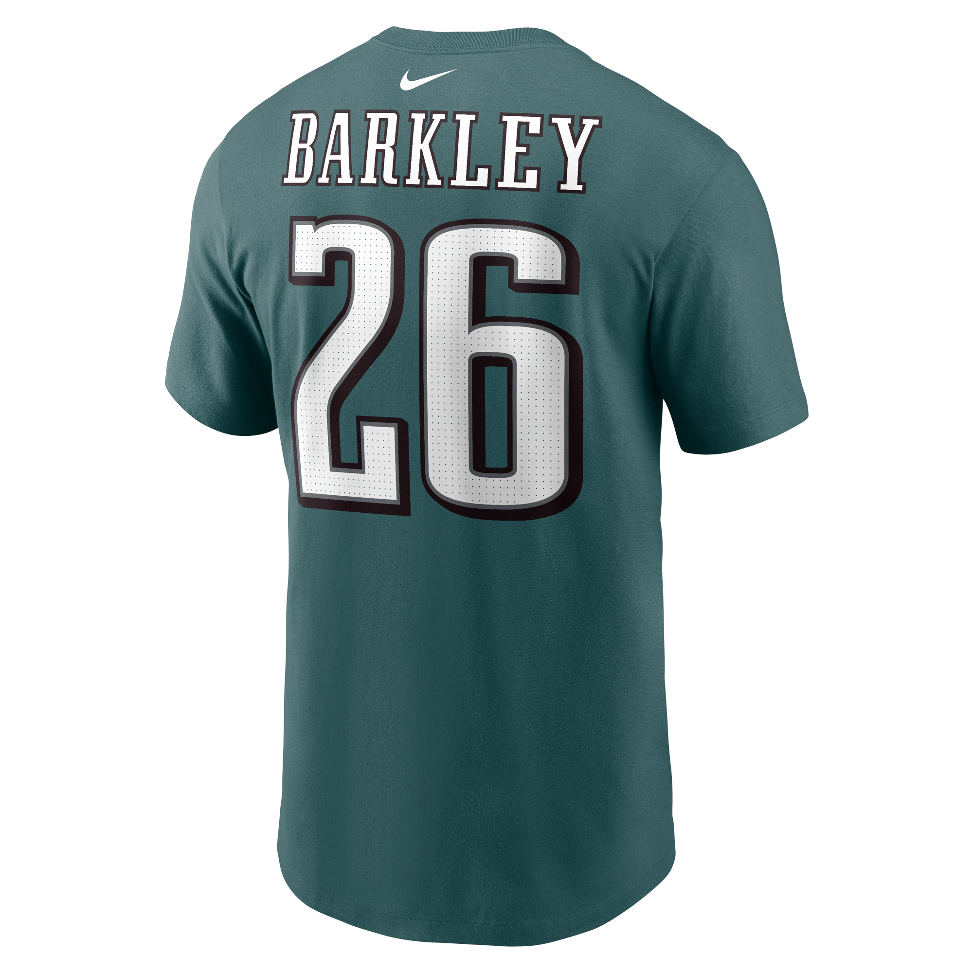Men's Nike Saquon Barkley Midnight Green Philadelphia Eagles Player Name & Number T-Shirt - Image 4