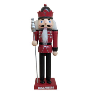 Tampa Bay Buccaneers 12" Wooden Nutcracker Statue