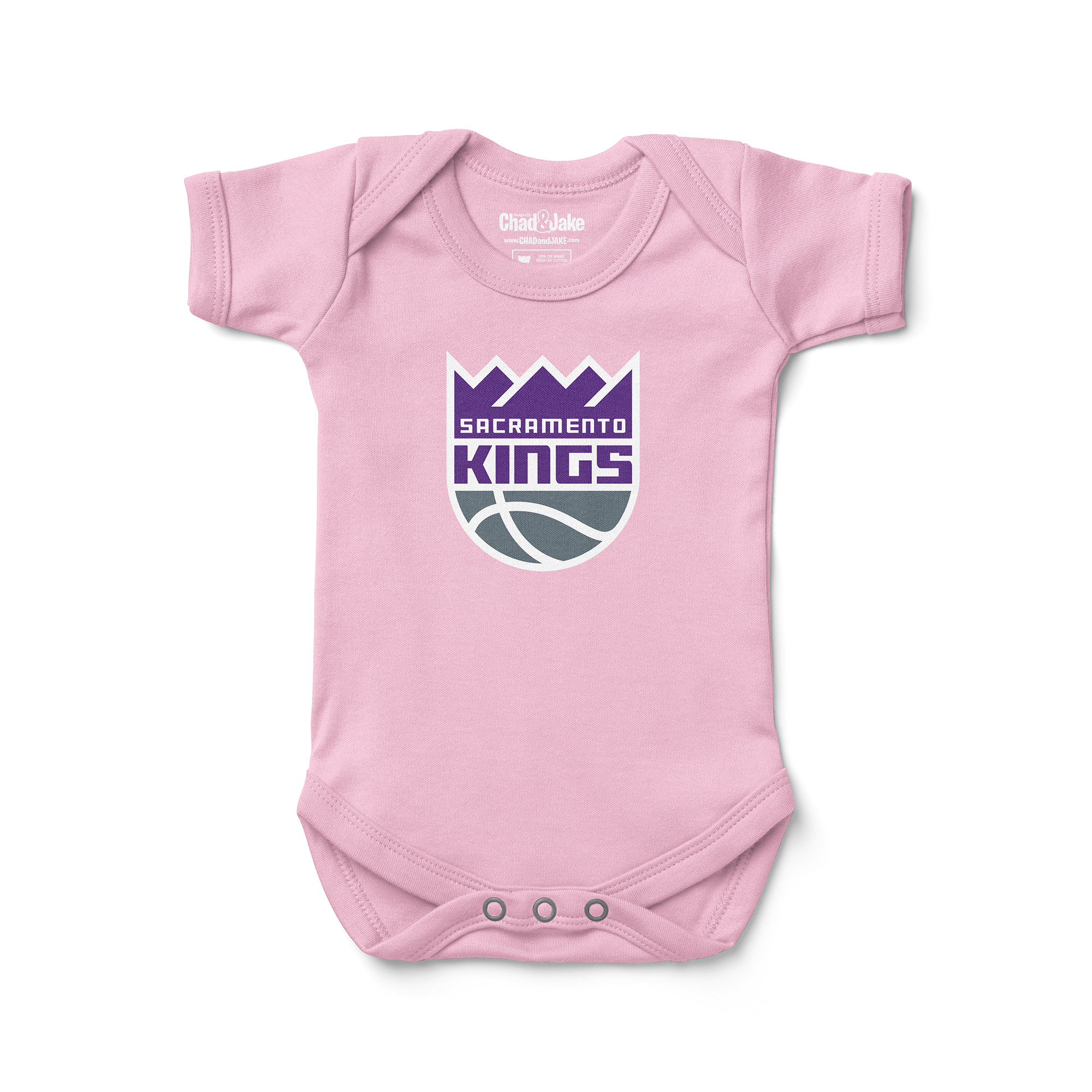 Newborn & Infant Chad & Jake Pink Sacramento Kings Primary Logo Bodysuit