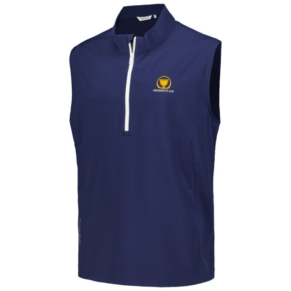 Men's Peter Millar Navy Presidents Cup Windward Half-Zip Vest - Image 3