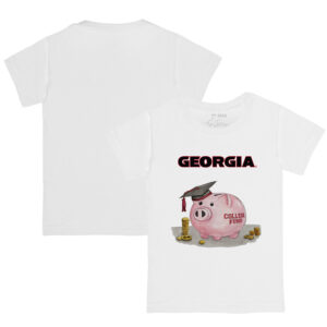 Infant Tiny Turnip White Georgia Bulldogs  T-Shirt