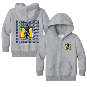 Toddler Chad & Jake Heather Gray Murray State Racers Retro Full-Zip Hoodie Sweatshirt