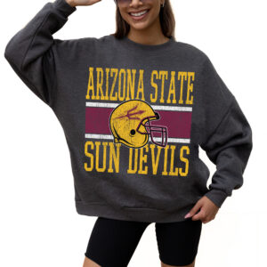 Women's Gameday Couture Charcoal Arizona State Sun Devils Premium Fleece Pullover Sweatshirt