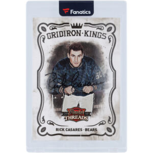Rick Casares Chicago Bears Autographed 2010 Panini Threads Gridiron Kings #11 #14/50 Card