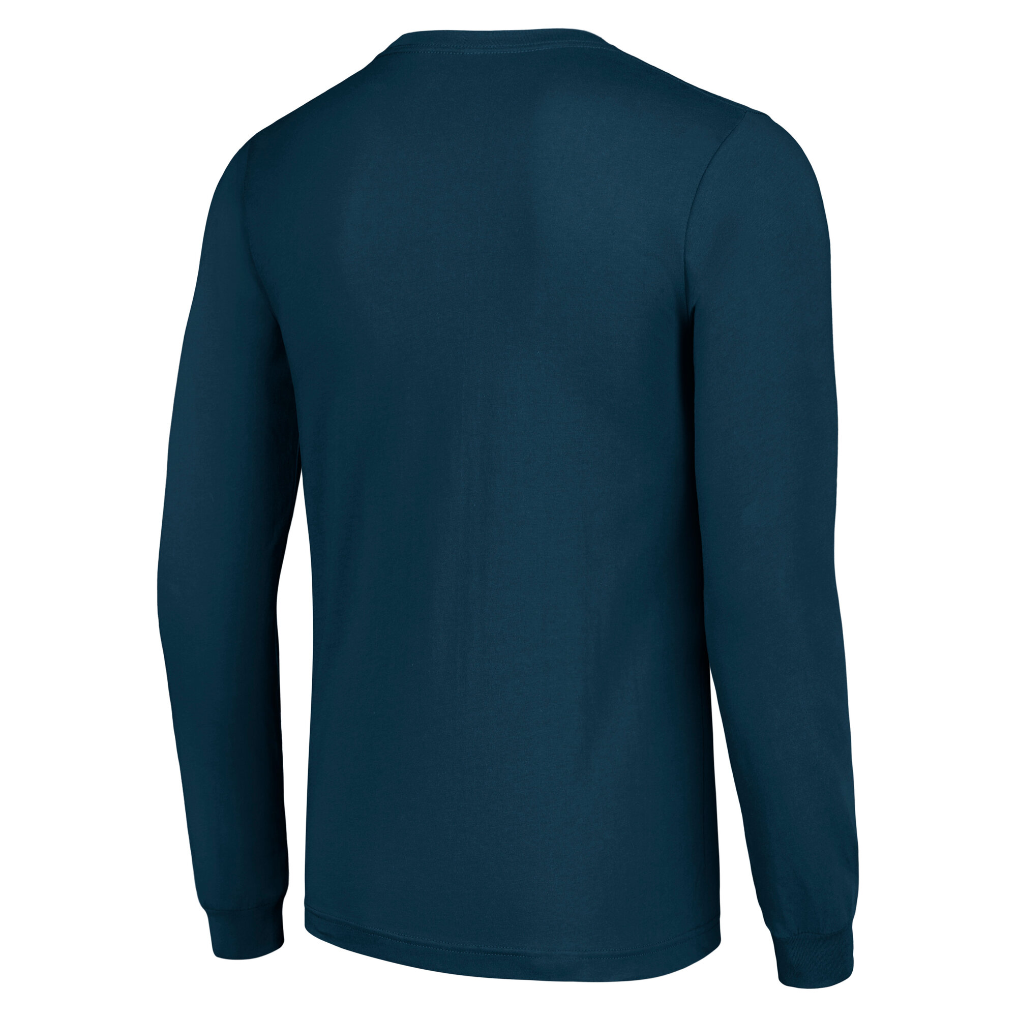 Men's Starter Navy New England Patriots Team Name Graphic Long Sleeve T-Shirt - Image 4