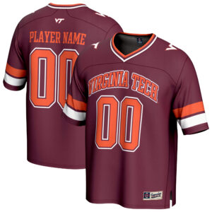 Unisex GameDay Greats Maroon Virginia Tech Hokies NIL Pick-A-Player Football Fashion Jersey