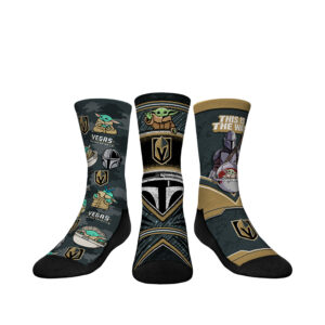 Youth Rock Em Socks Vegas Golden Knights The Mandalorian 3-Pack Crew Socks