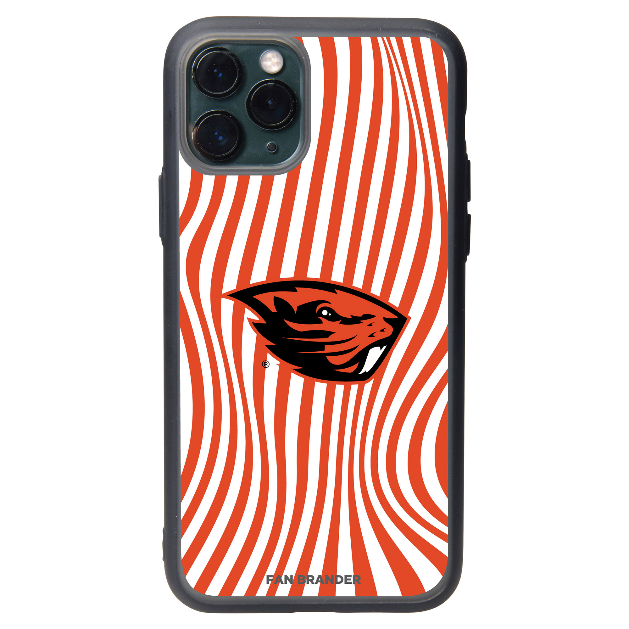 Oregon State Beavers iPhone Case with Groovey Lines Design
