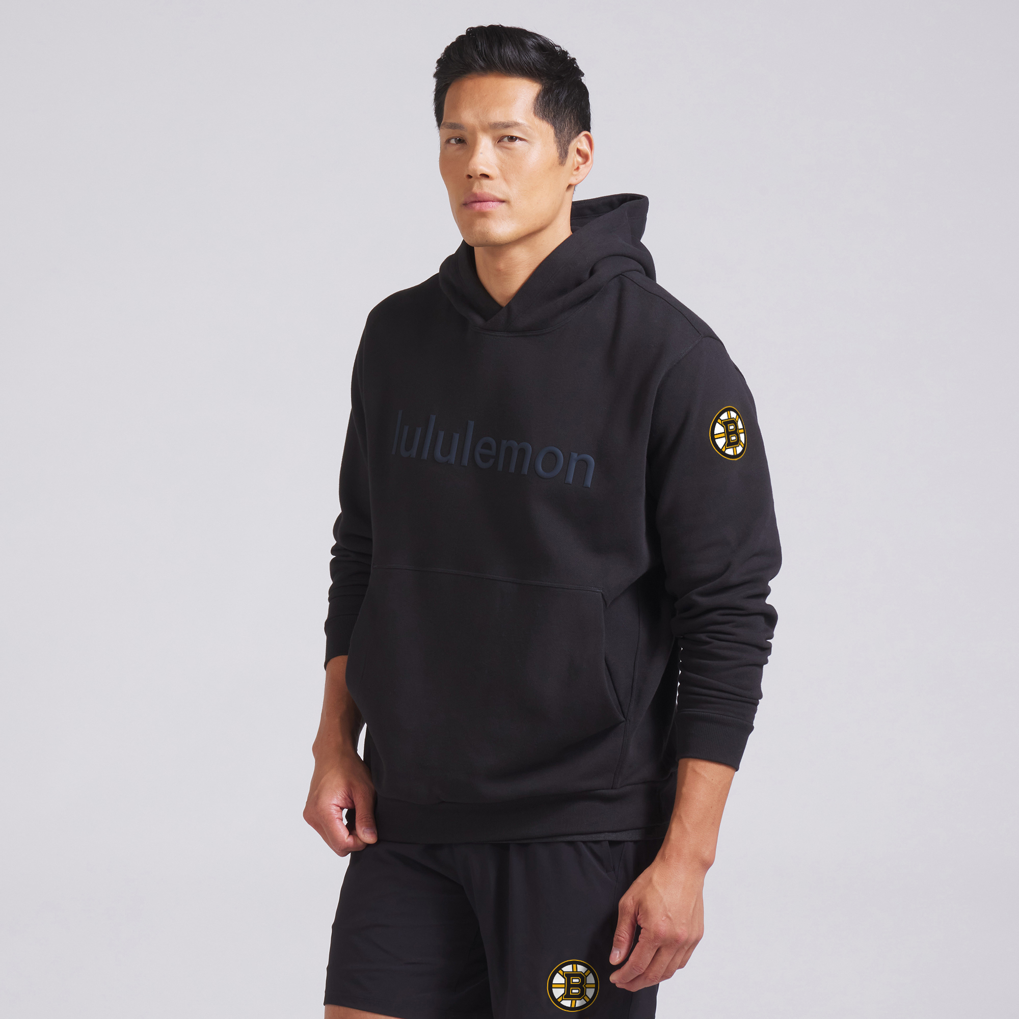 Men's lululemon Black Boston Bruins Steady State Pullover Hoodie