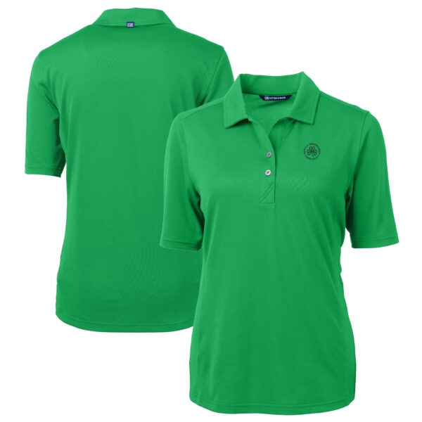 Women's 2025 U.S. Women's Open Cutter & Buck Kelly Green Virtue Eco Pique Recycled DryTec Polo