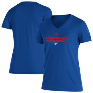 Women's adidas  Royal Lubbock Christian Chaparral Blend V-Neck T-Shirt