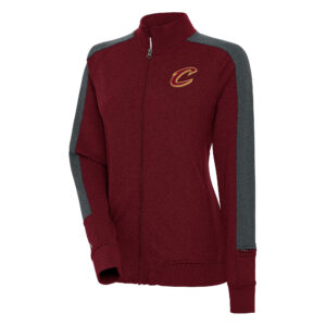 Women's Antigua  Wine Cleveland Cavaliers Strike Full-Zip Track Jacket