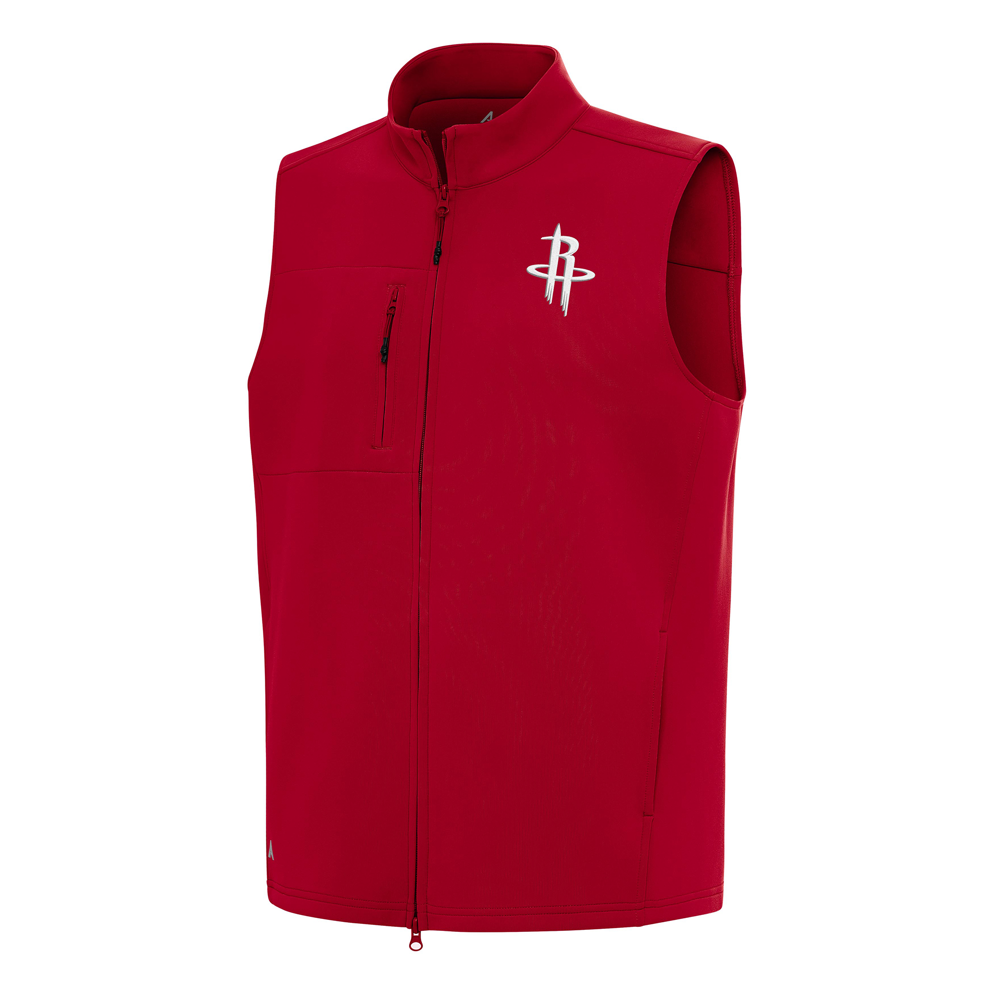Men's Antigua Red Houston Rockets Demand Full-Zip Vest