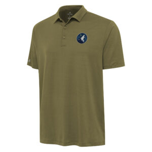 Men's Antigua Olive Minnesota Timberwolves Reprocess Polo