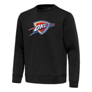 Men's Antigua  Black Oklahoma City Thunder Relevant Pullover Sweatshirt