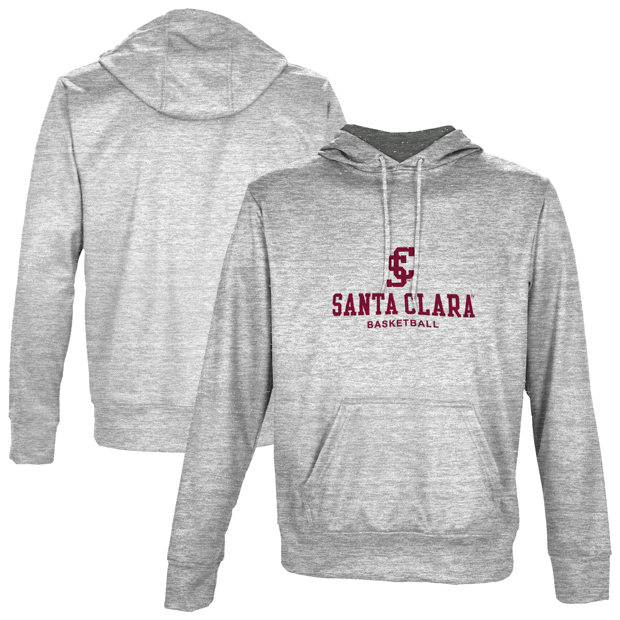 Men's ProSphere Gray Santa Clara Broncos Basketball Pullover Hoodie
