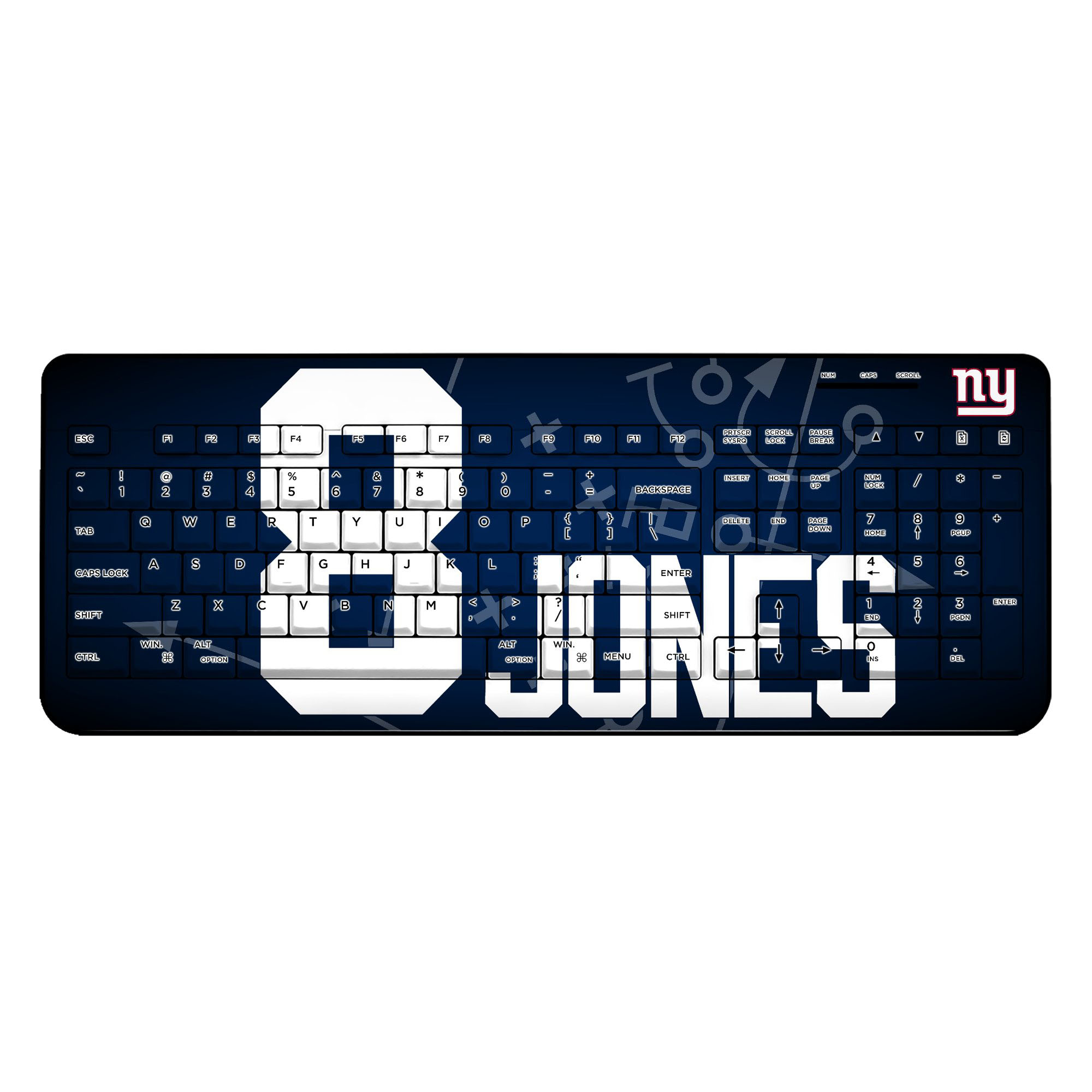 Keyscaper Daniel Jones New York Giants Wireless Keyboard